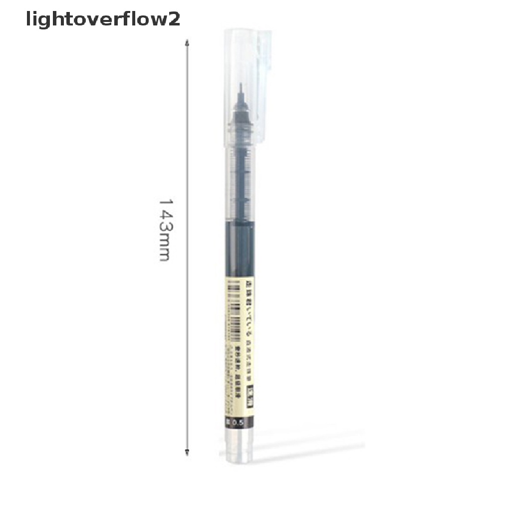 (lightoverflow2) Pena Rollerball Tinta Cair Quick Dry Ukuran 0.5mm