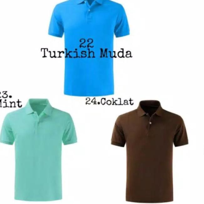 Polo shirt pria polos / kaos berkerah / kaos polo shirt - M