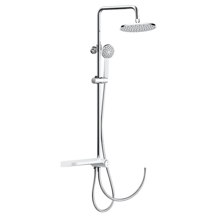 TIDY CC02201 ROUND SHOWER COLUMN SET WITH SHELF (Shower Mandi)