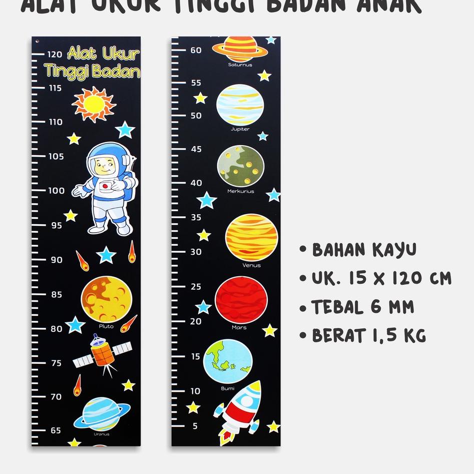 New Stock Pengukur tinggi badan / Alat Ukur Tinggi Badan Anak Desain Gambar menarik untuk anak anak