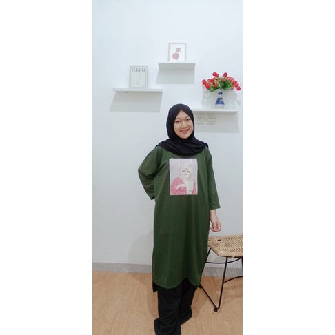 MILA midi dress - dress babyterry printing - long dress hijab friendly