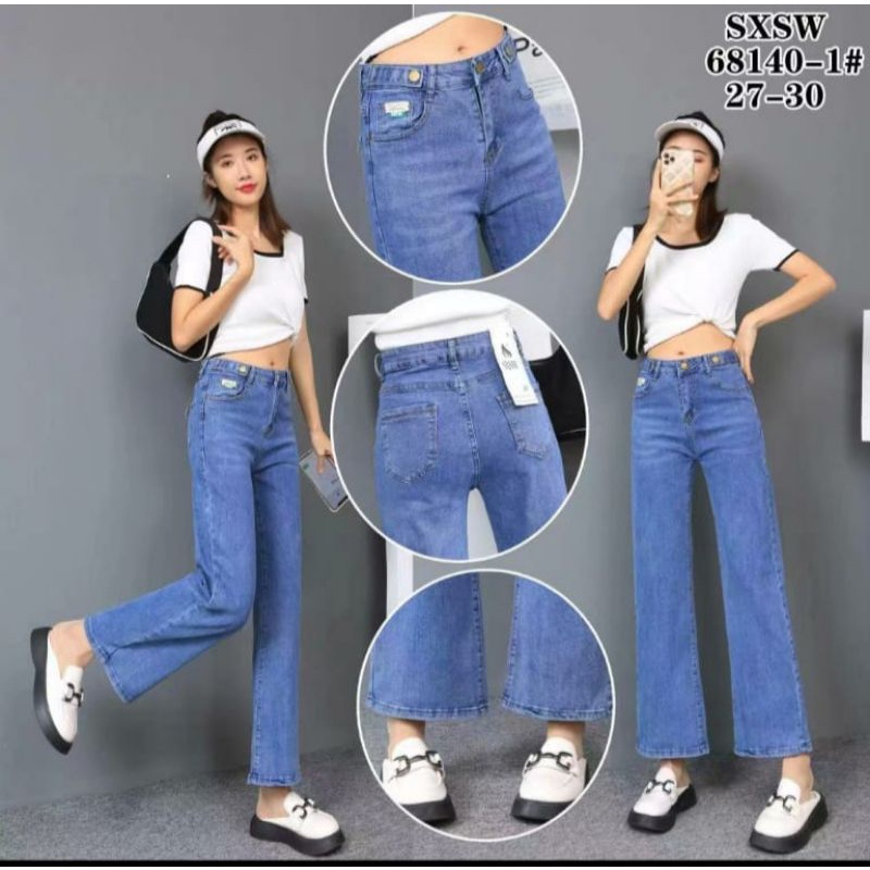 CELANA JEANS WANITA KULOT CUTBRAY PREMIUM IMPORT//BAHAN FULL STREET //BRAND SXSW