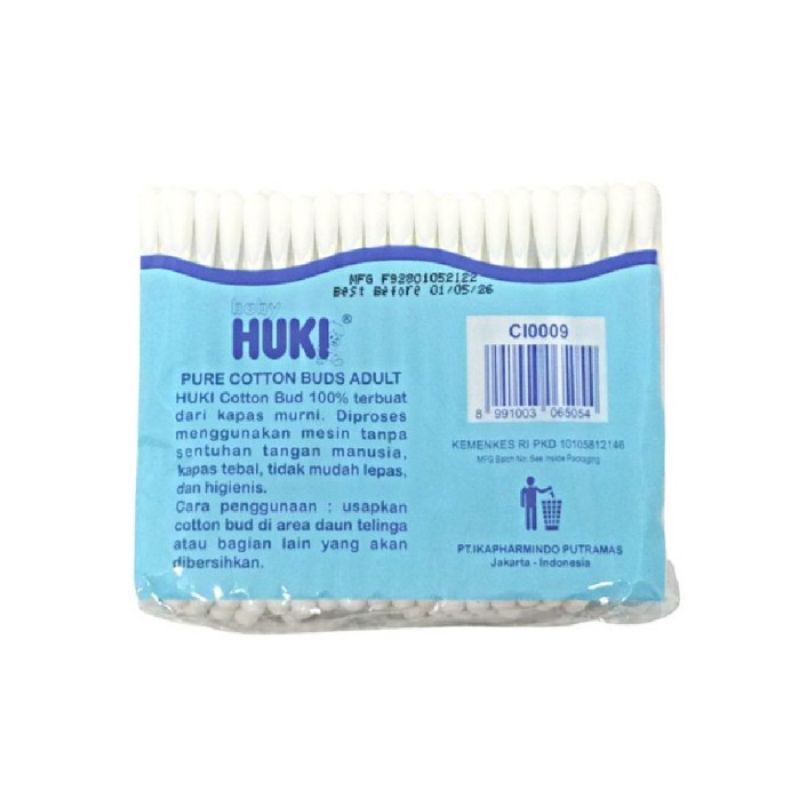 Huki Cotton Buds Adult Isi 60 - Korek Kuping Dewasa