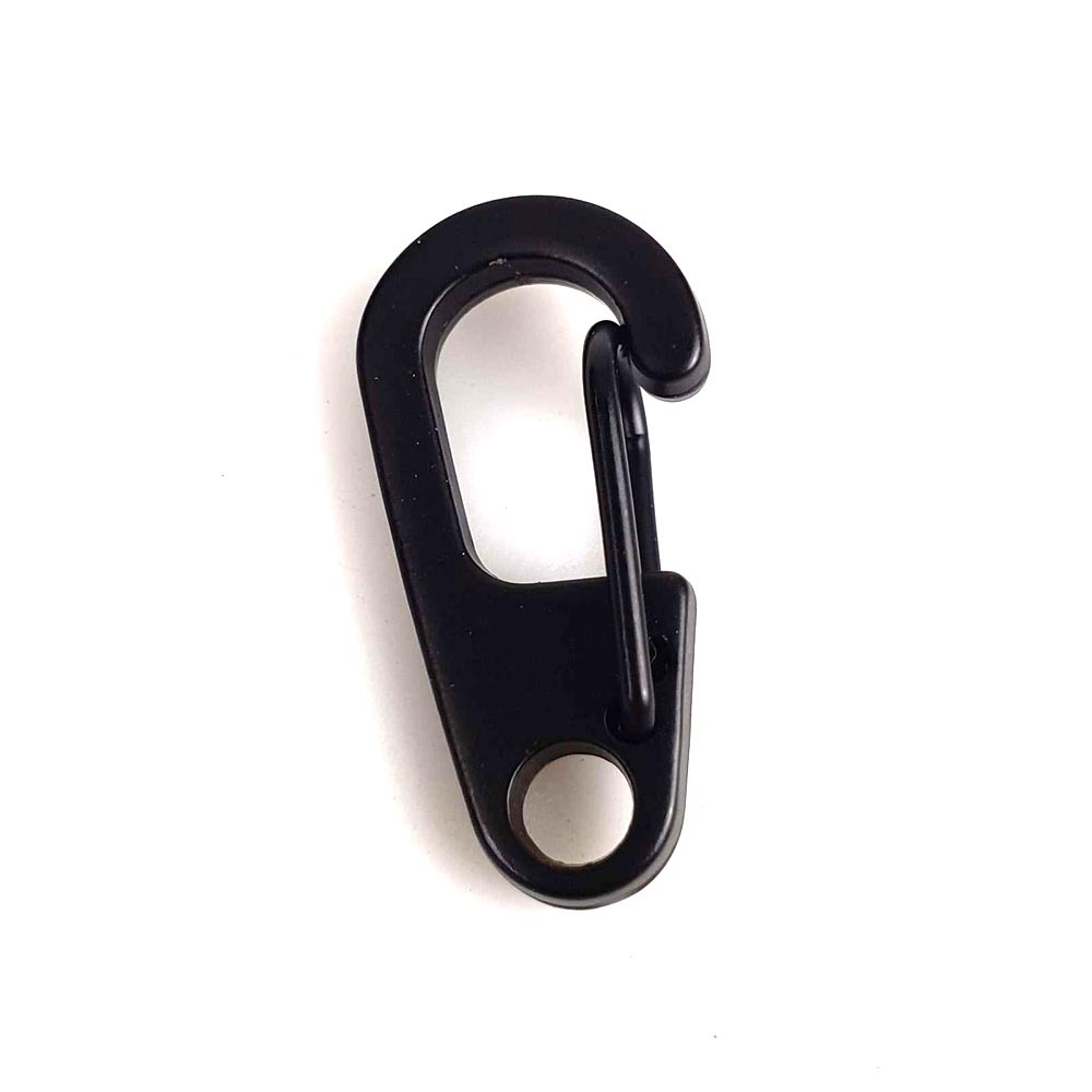 Mini D-type Buckle Hanging Carabiner Keychain EDC Portable Tools Alat Bantu Tali - B36 OMSE29BKBlack