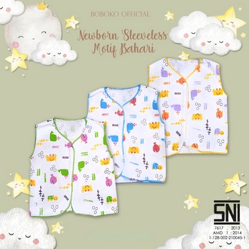 Boboko Baju Newborn Sleeveless Motif Bahari 0-3 bulan