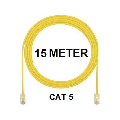 Inotrix 15M-UC5 Pathcord Kabel LAN 15M Internet RJ45 15Meter Cat 5 Cat5 Cat 5e Cat5e