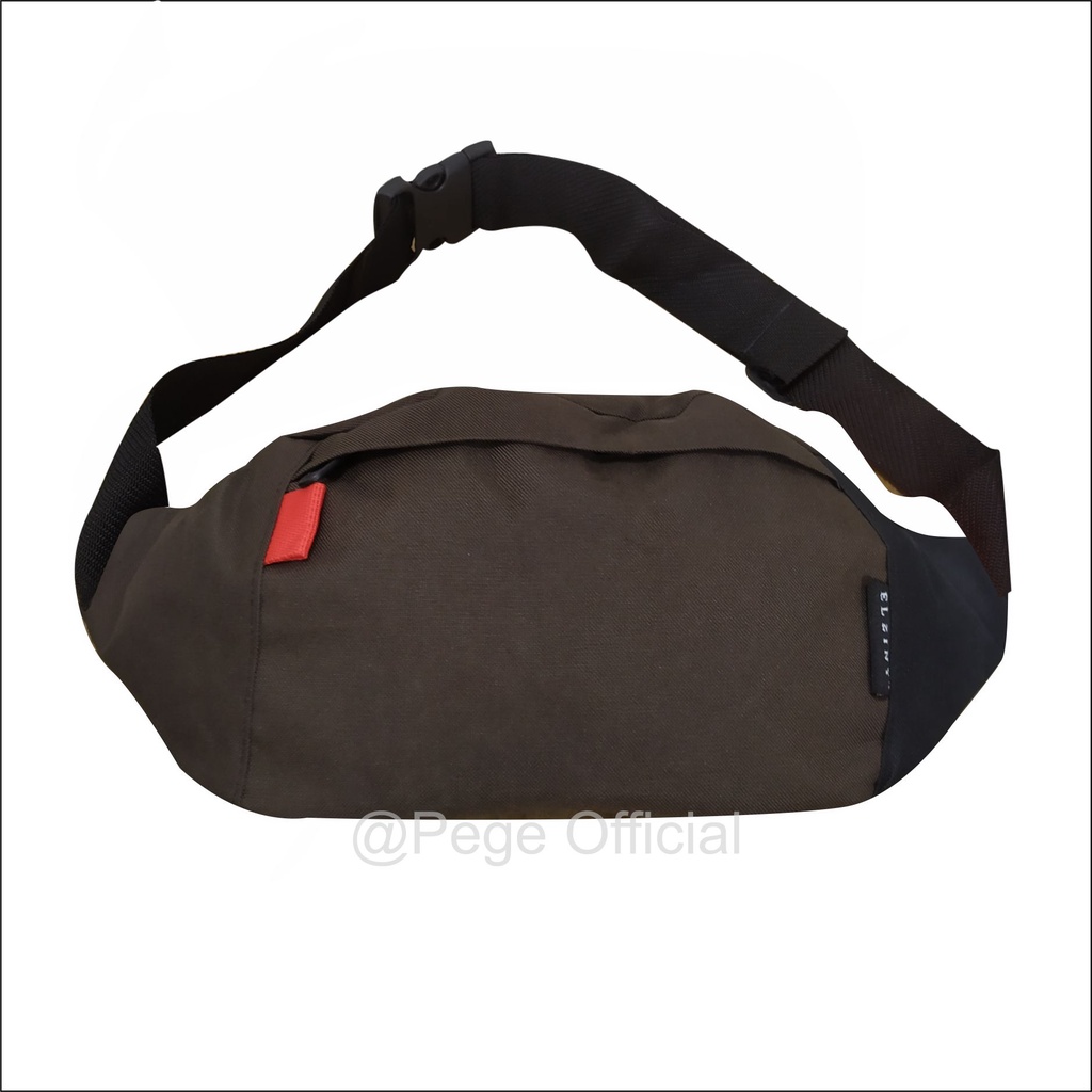 Tas Selempang Waistbag Pria Bisa Dipakai Untuk Tas Pinggang Model Kasual Kombinasi 2 Warna - PG 8817