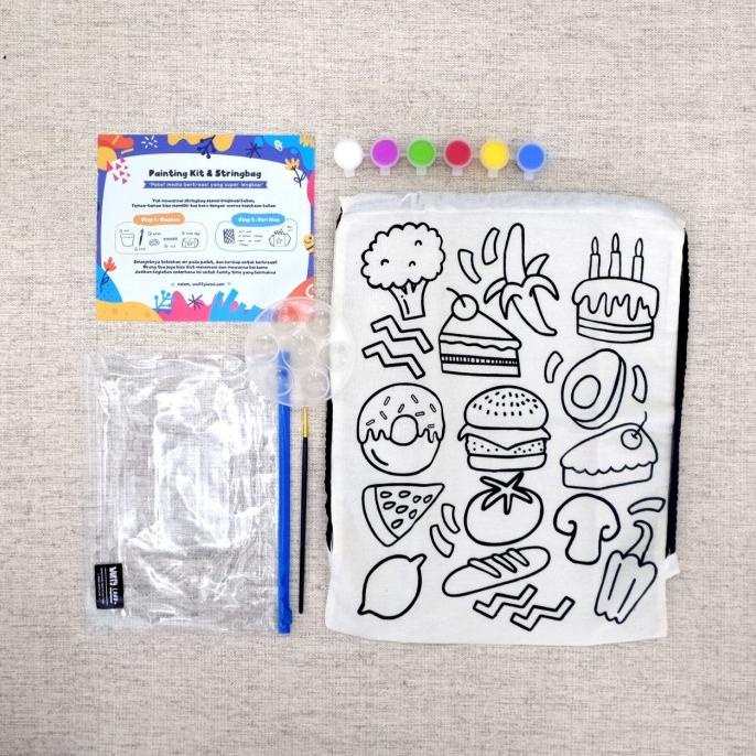 

Painting Kit String Bag - Food (Paket Lengkap Melukis)