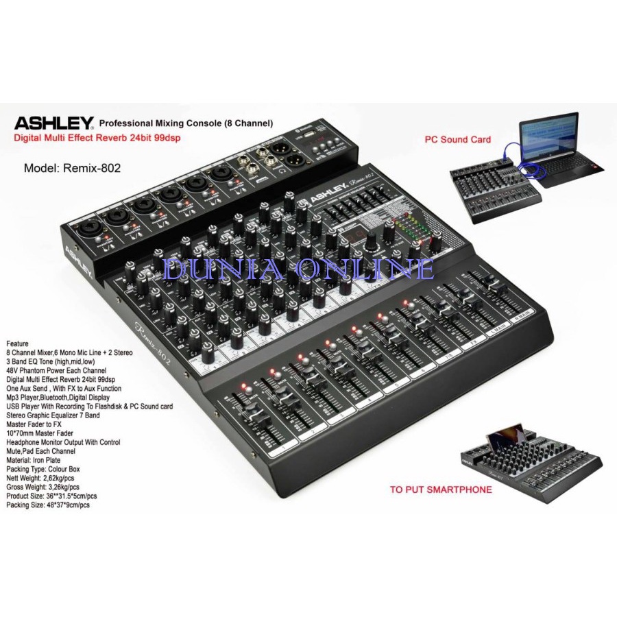 mixer ashley remix 802 remix802 original