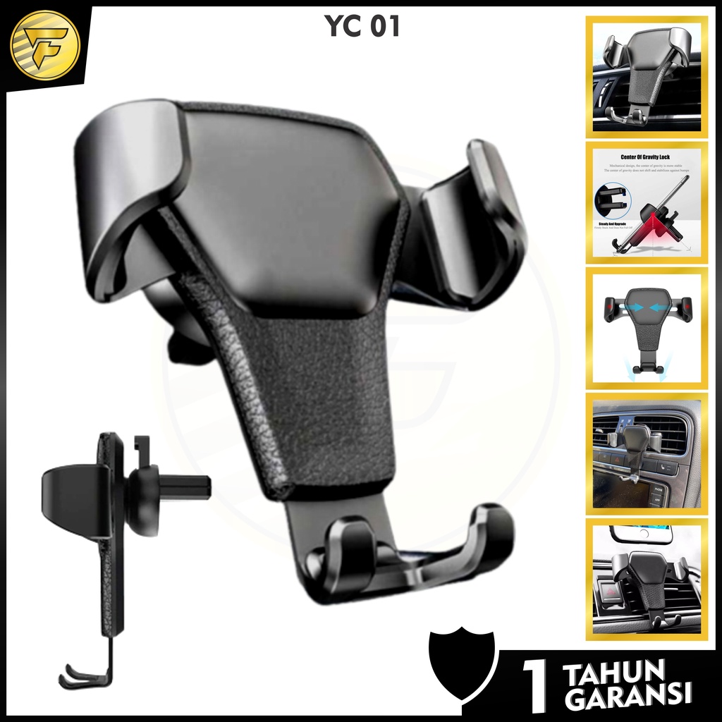 YC01 Car holder car mount AC MOBIL dudukan penyangga HP Strong Gravity Phone Holder air vent