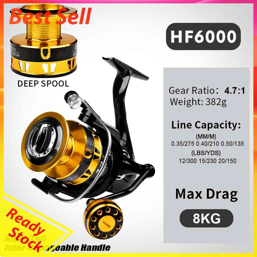 Reel Pancing 1000-7000 5.2 / 1 Untuk Memancing Di Laut