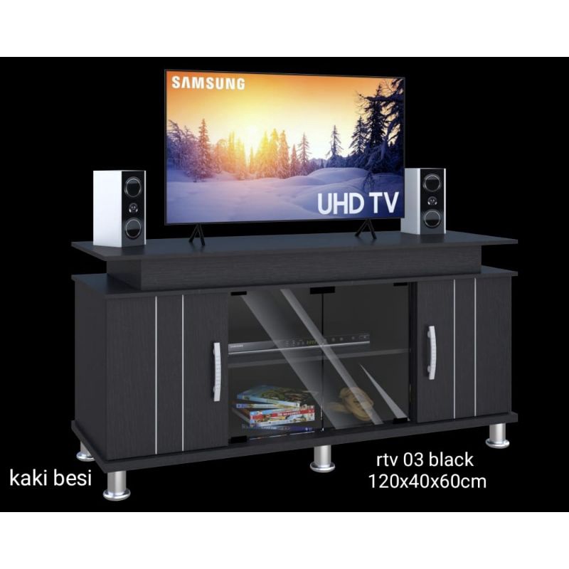 Rak TV murah 120cm - Meja TV minimalis - Medan - Buffet Cantik