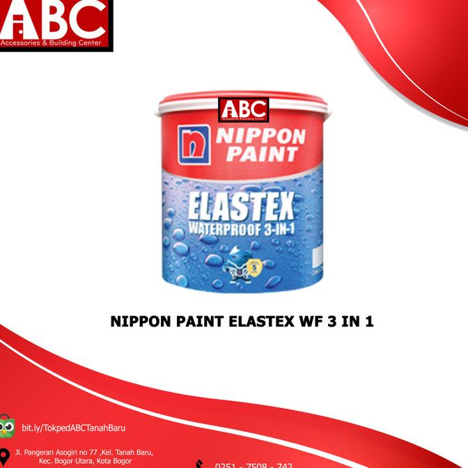 Jual Nippon Paint Elastex Waterproof 3 In 1 (4 Kg) Shopee Indonesia