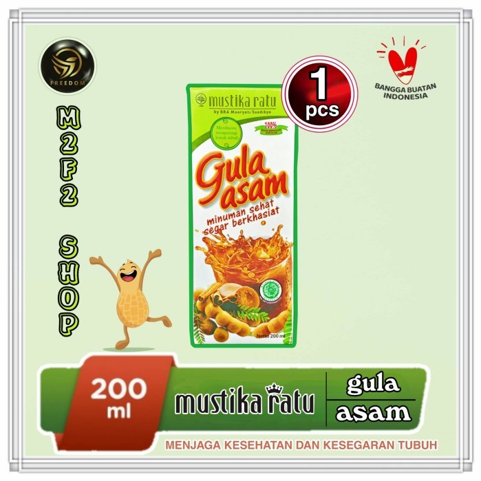 

Mustika Ratu Minuman Gula Asam Kotak - 200 ml (Kemasan Satuan)