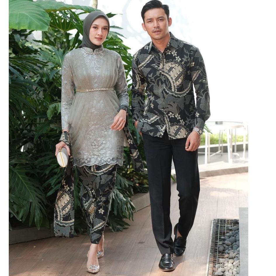 Bagus Banget.. Baju Couple Batik Kebaya Brokat Modern, Batik Kebaya Lamaran Tunangan Baju Batik Wisu