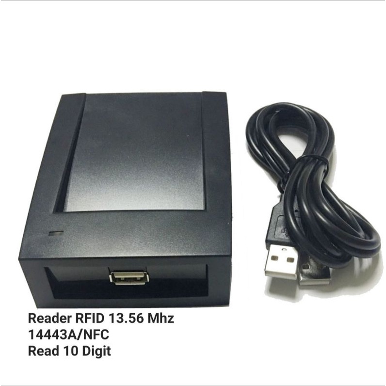 Reader RFID 13,56Mhz ISO14443A NFC Smart Card USB Reader RFID 13.56 Mhz IC Card Reader Sensor ( Tebal )