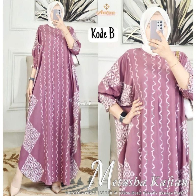 TERBARU• DASTER KAFTAN• SONYA LD JUMBO BAHAN RAYON TEBAL ADEM BUSUI FRENDLY BISA COD BUNDA