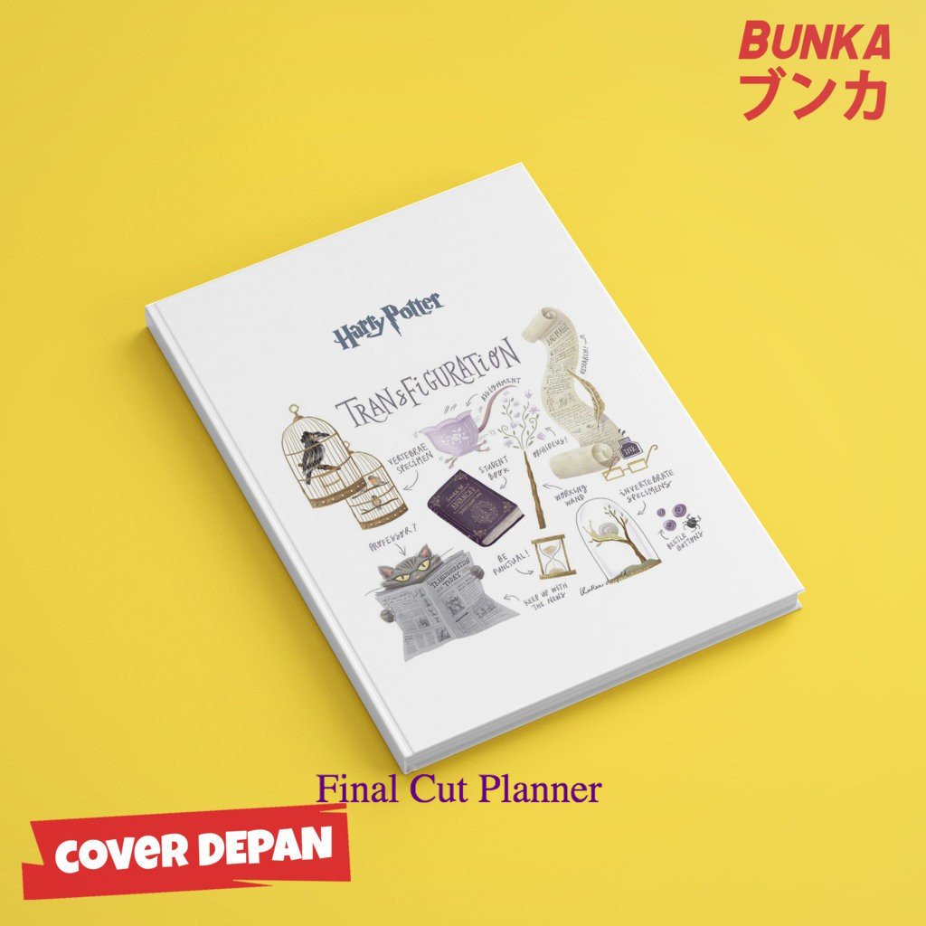 

Notebook Harrt Potter Transfiguration Doodle Hardcover A5 Buku Tulis Catatan Note Agenda Planner .