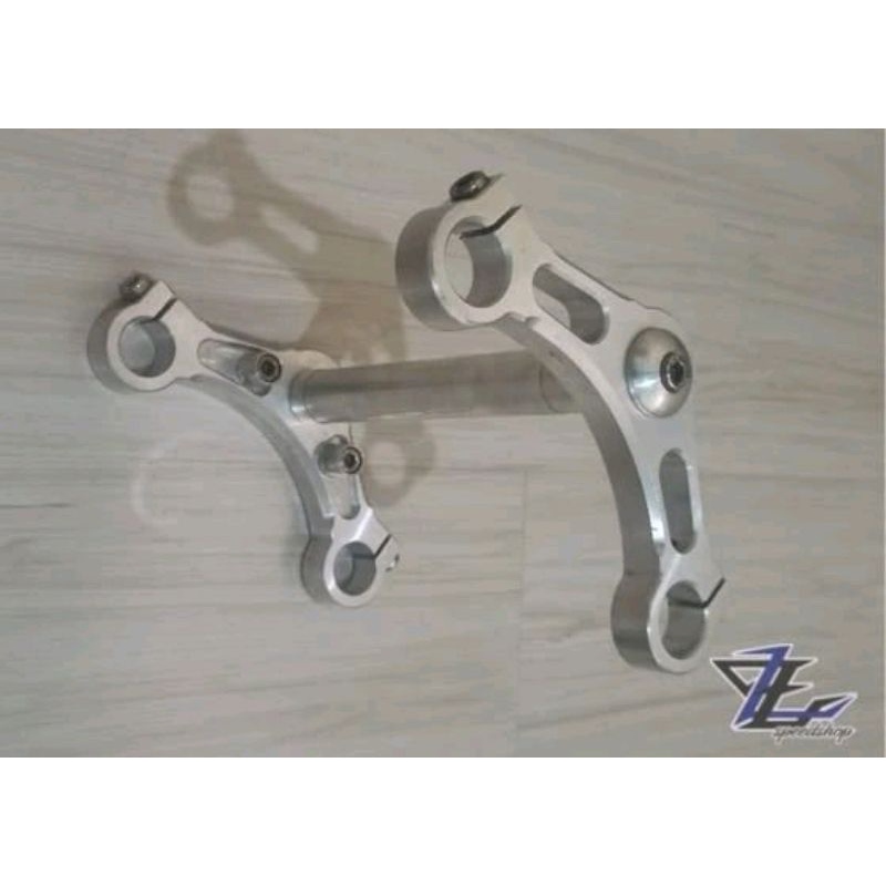 Triple clamp aluminum segitiga almunium honda nova sonic 125 old new