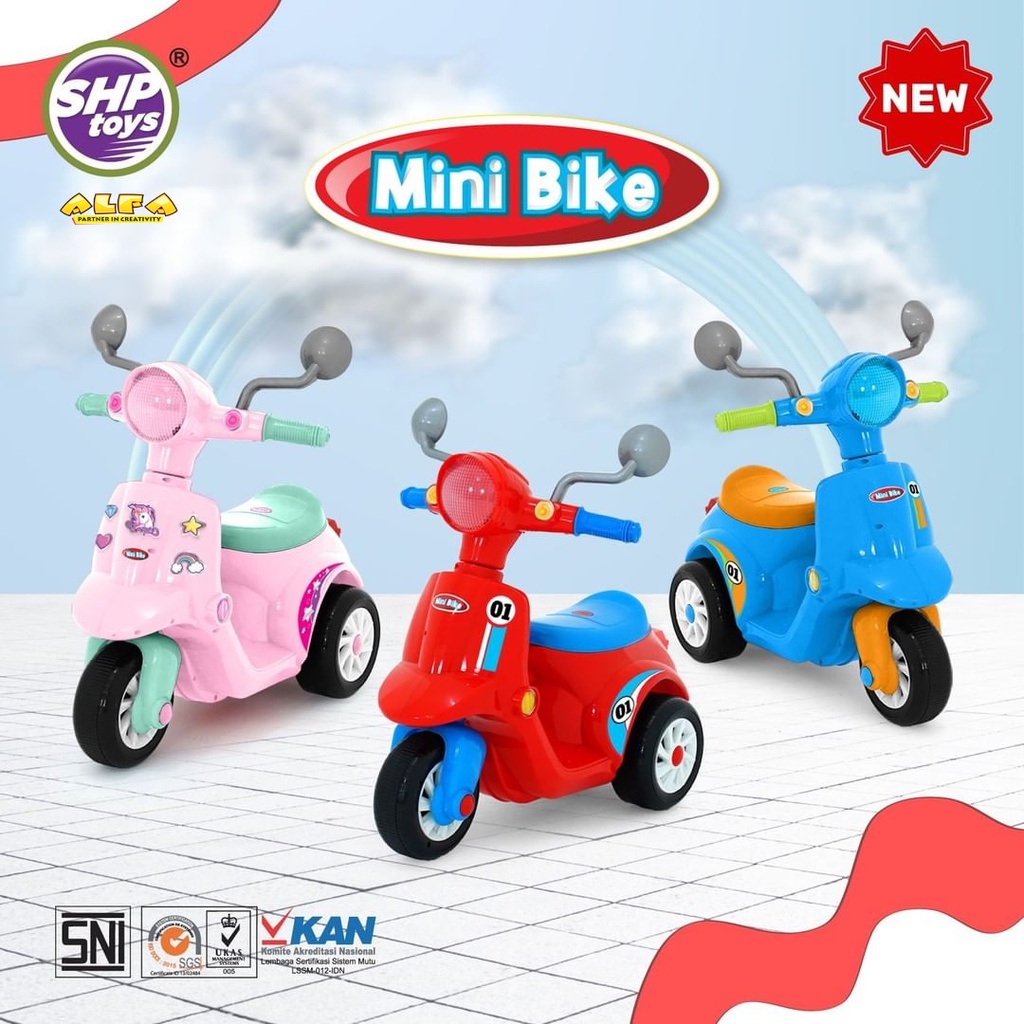 Toko Mainan ALFA Ride On Mini Bike MB691 (SHP691)