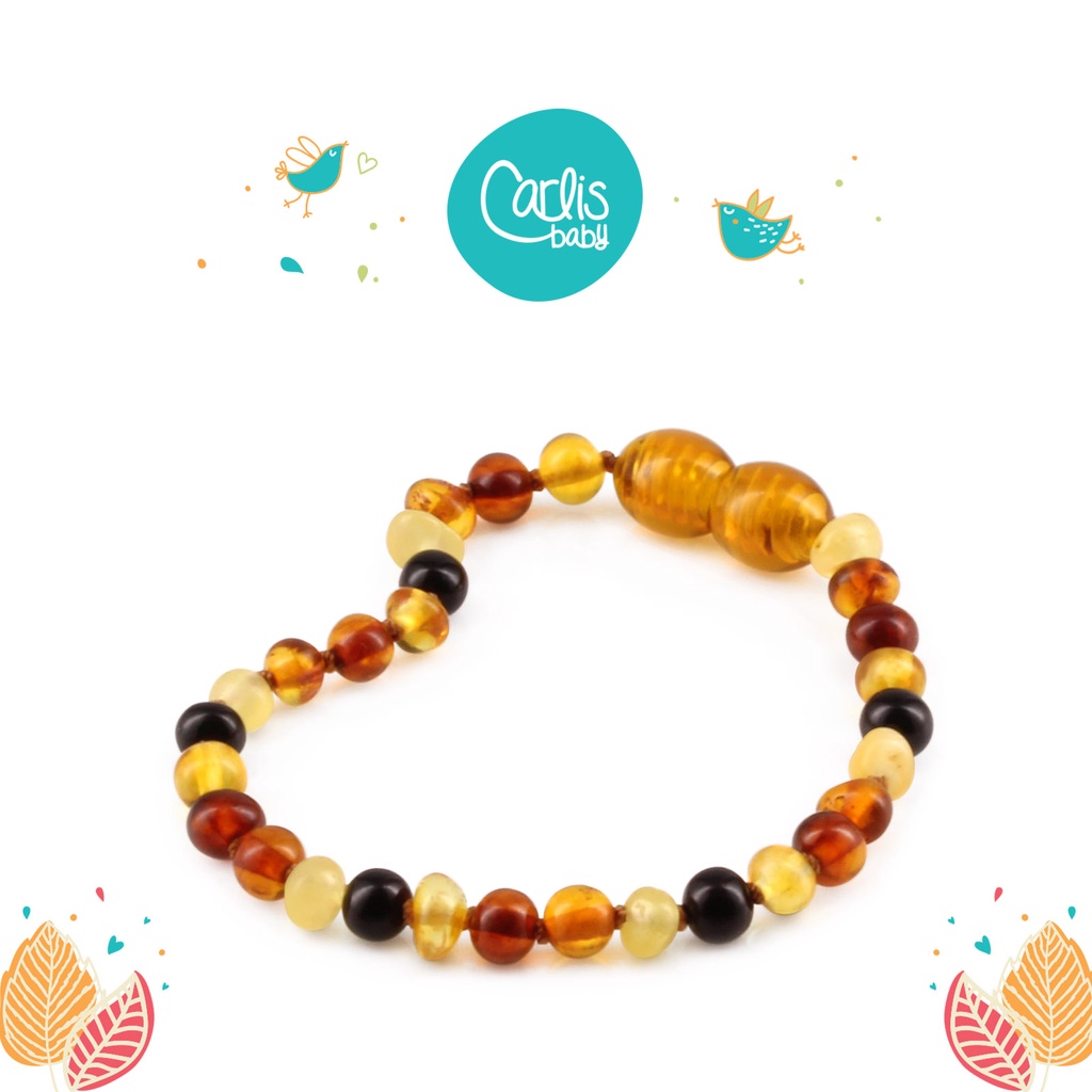 Kalung dan Gelang Amber Tumbuh Gigi Bayi XB43M By Carlis Baby