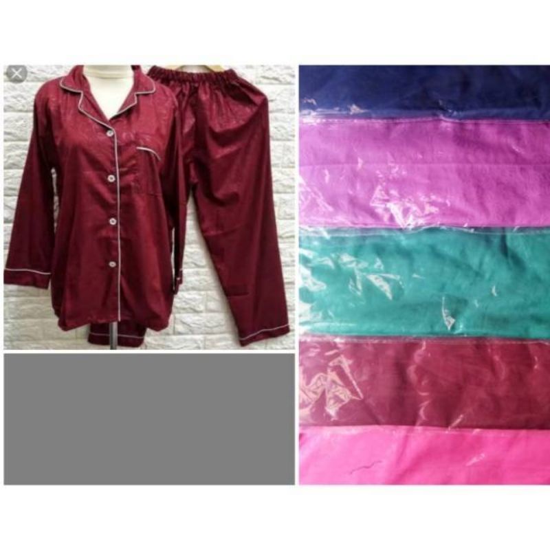 PIYAMA KATUN EMBOS PP / BAJU TIDUR WANITA