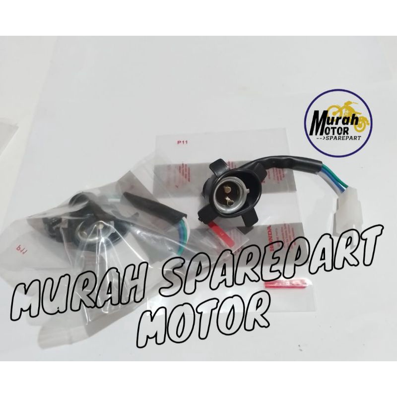 FITTING LAMPU FITING LAMPU SOKET SOCKET LAMPU KABEL DEPAN LAMPU COP LAMPU MOTOR GN5 HONDA