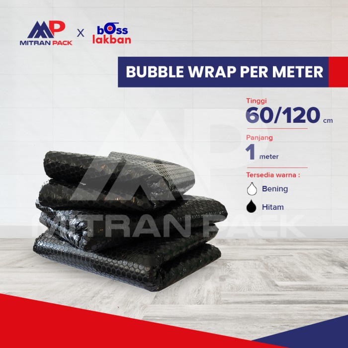 

Bubble Wrap Bening / Hitam eceran / meteran