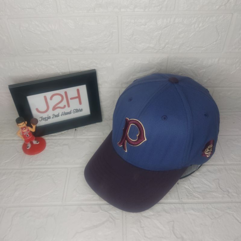 Topi Baseball MLB Pittsburgh Pirates Size M - XL Warna Biru Ungu Kondisi 90%