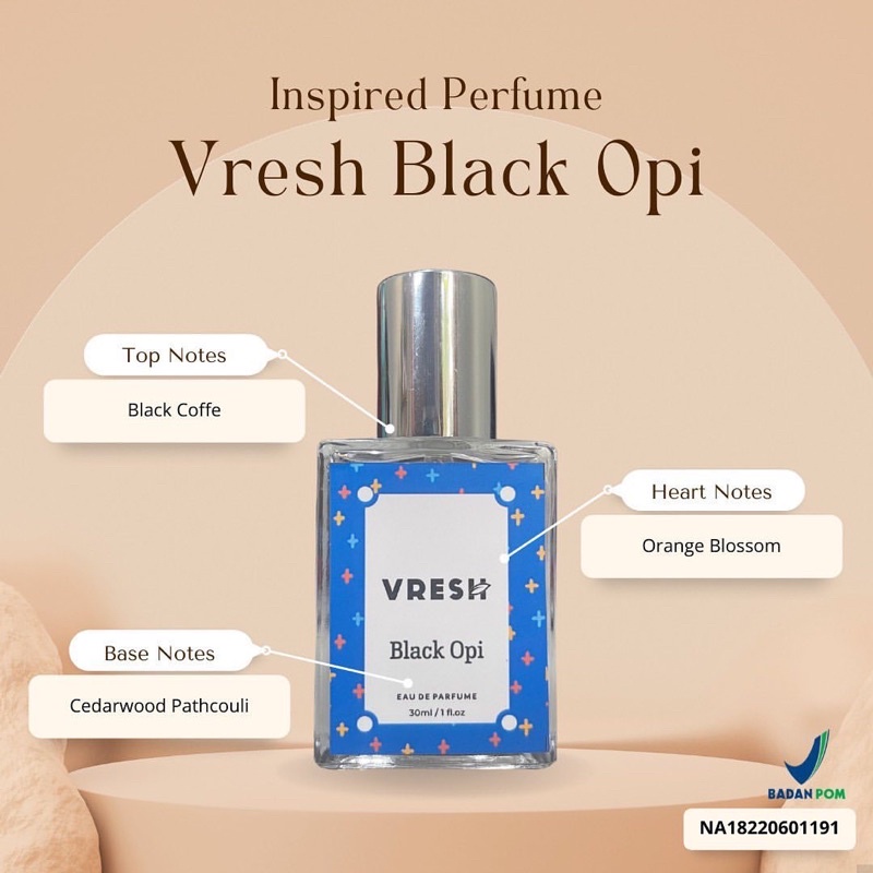 VRESH Parfume Spray EDP by Vavl 30ml UNISEX Tahan Lama