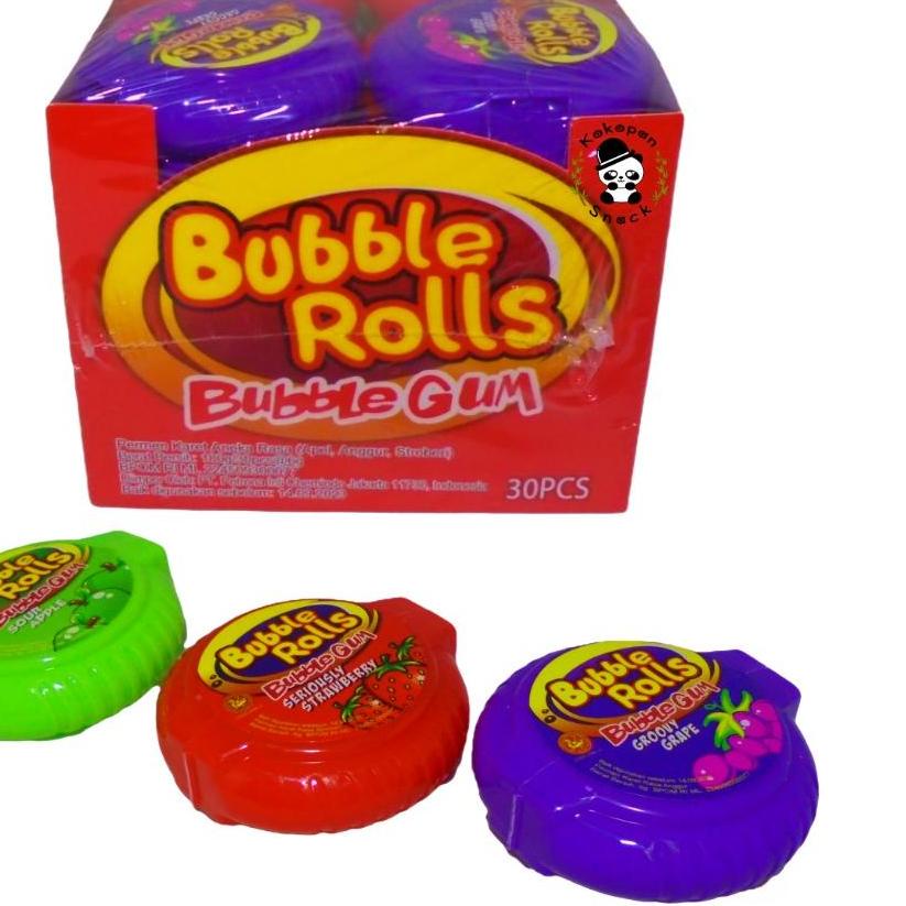 

KODEBb0B5--Bubble Gum Roll / Permen Karet Roll Box isi 30 pcs