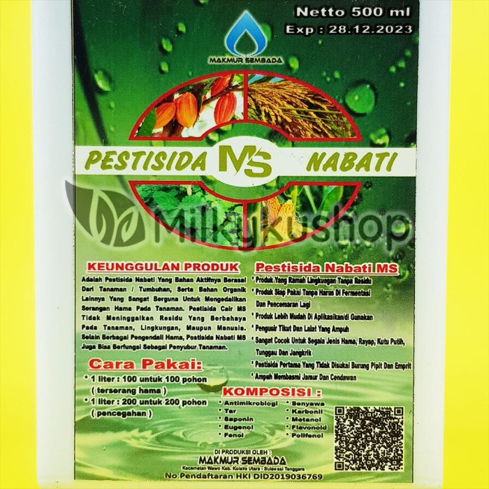 Terlaris@# PESTISIDA MS NABATI 500 ML MAKMUR SEMBADA &h=