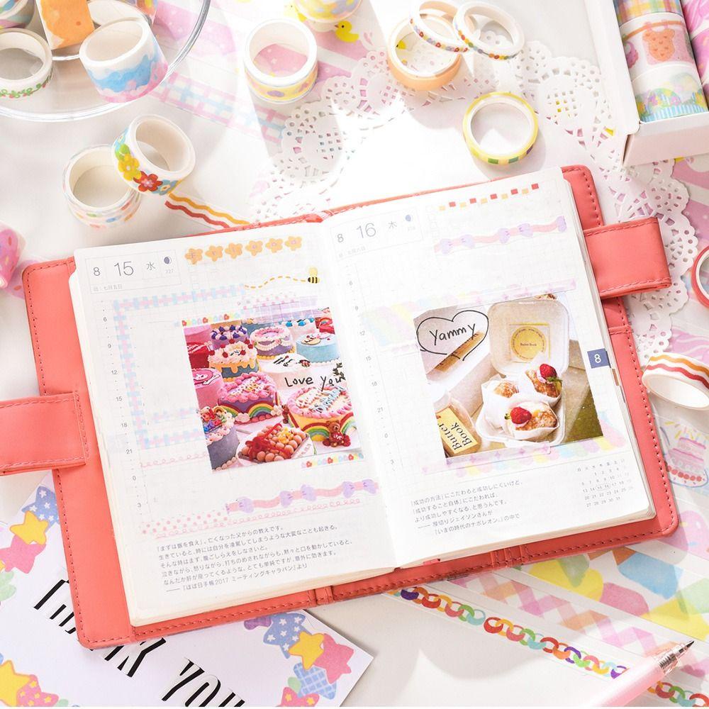 Preva 20roll/Set Washi Tape Siswa Tangan Dekorasi Akun Vintage DIY Stiker