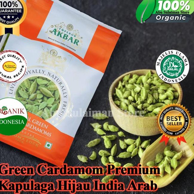 

Kilat Hemat--Green Cardamom 100 gram / Kapulaga Hijau India Arab 100 gr