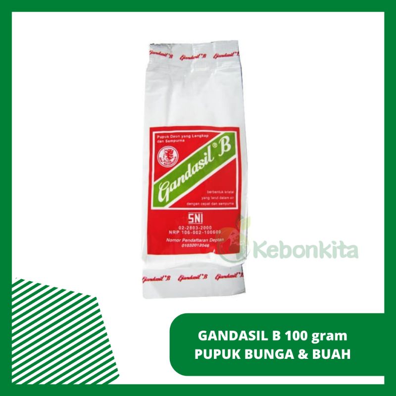 Jual Gandasil B 100 Gram - Pupuk Lengkap Pembentukan Bunga Dan Buah ...