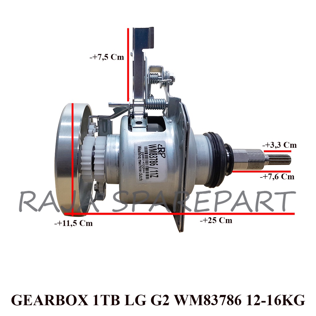 GEARBOX 1 TABUNG  LG GEAR 2 WM83786 12-16KG