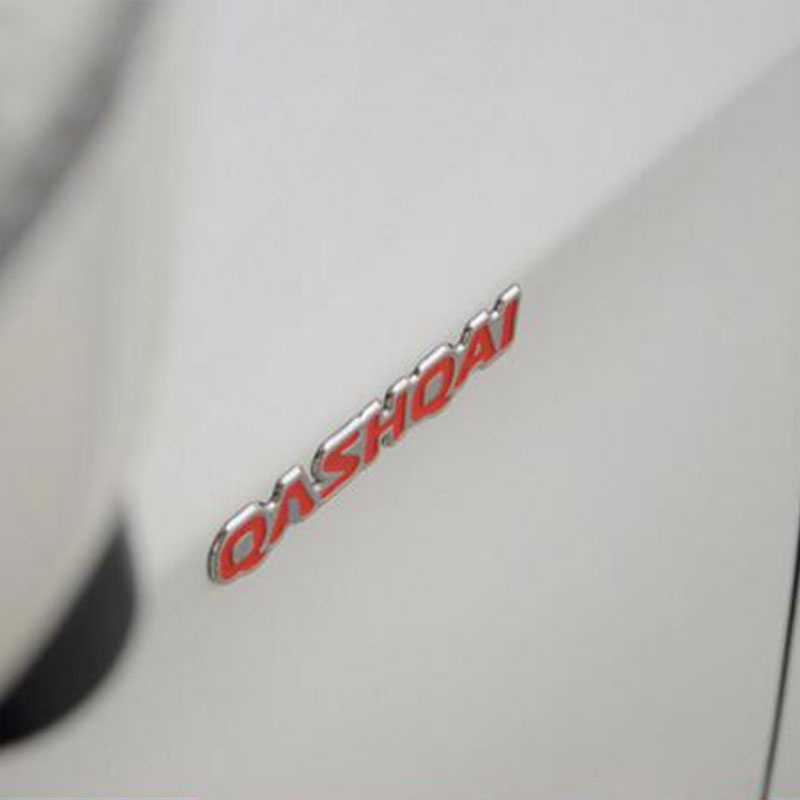2pcs Stiker Emblem / Badge Untuk Bagasi Mobil Nissan Qashqai