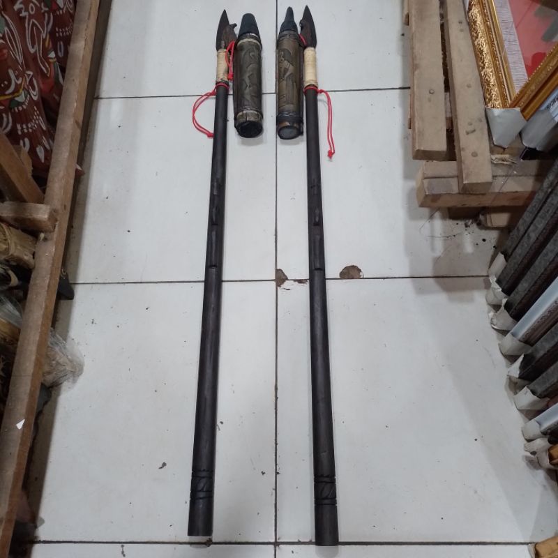 Sumpit Khas Suku Dayak kalimantan Asli Etnik Tradisional Asli Dari Kayu Ulin Alat Berburu Turnamen O