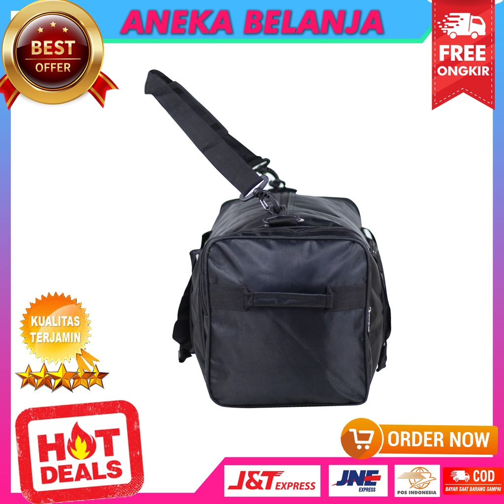 Tas Anelo Hitam Tas Jinjing Travel Mudik Merantau Tebal Murah Trendy