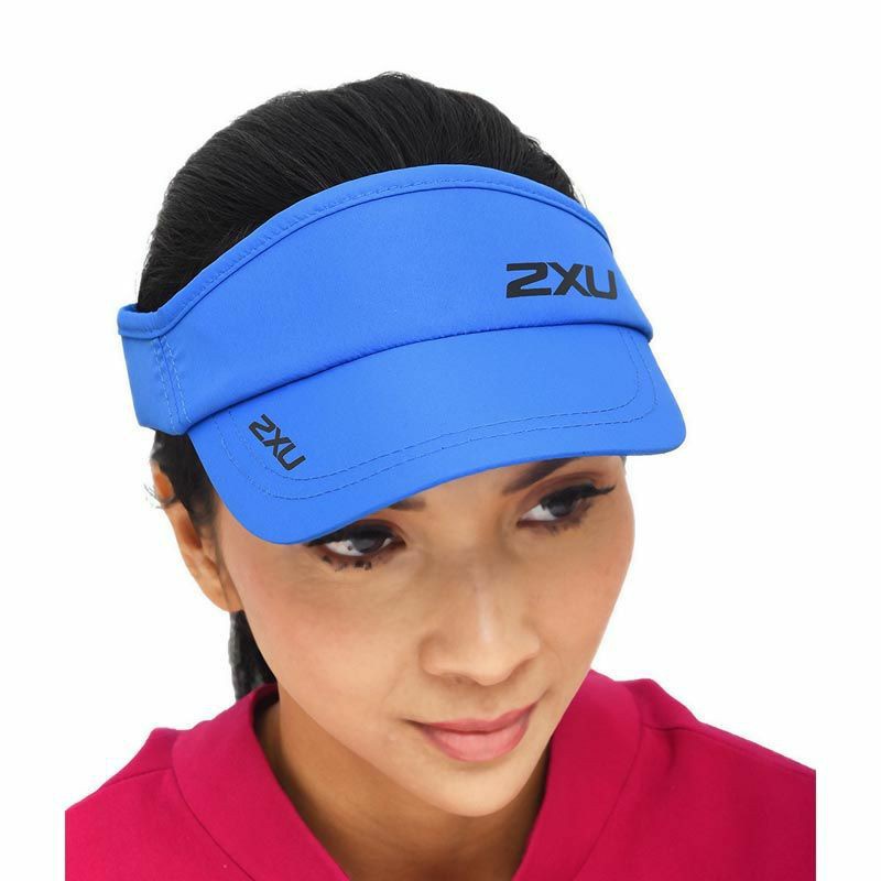 2XU Topi Lari Original Visor Run - Blue