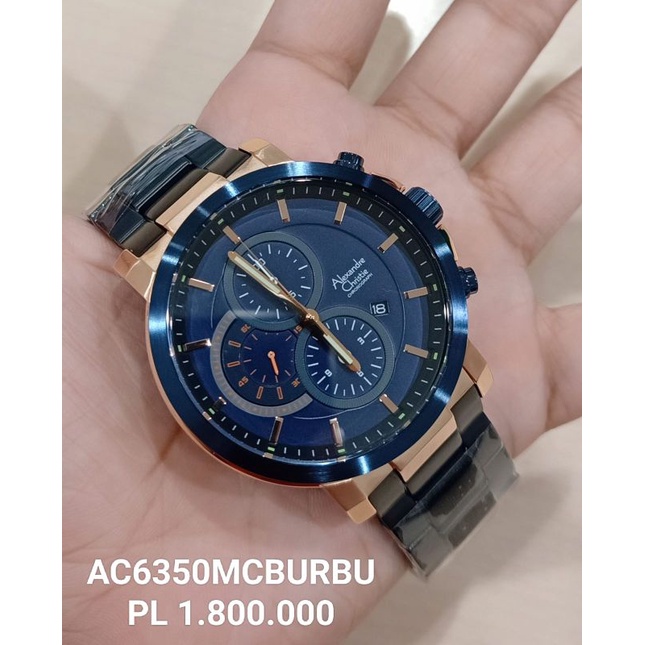 SPECIAL Jam Tangan Pria Alexandre Christie AC 6350 AC6350 / 6563 mirip 6323 Rosegold Black Blue Orig