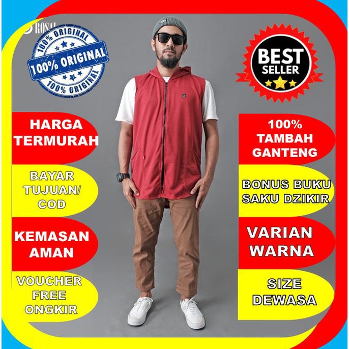 MURAH ROMPI SHOLAT ROSAL ZIPPER PRIA