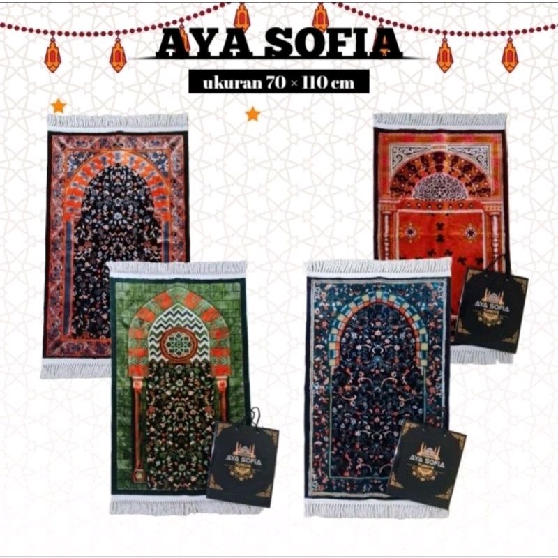 Sajadah Exclusive Aya Sofia Turkey + Paper Bag