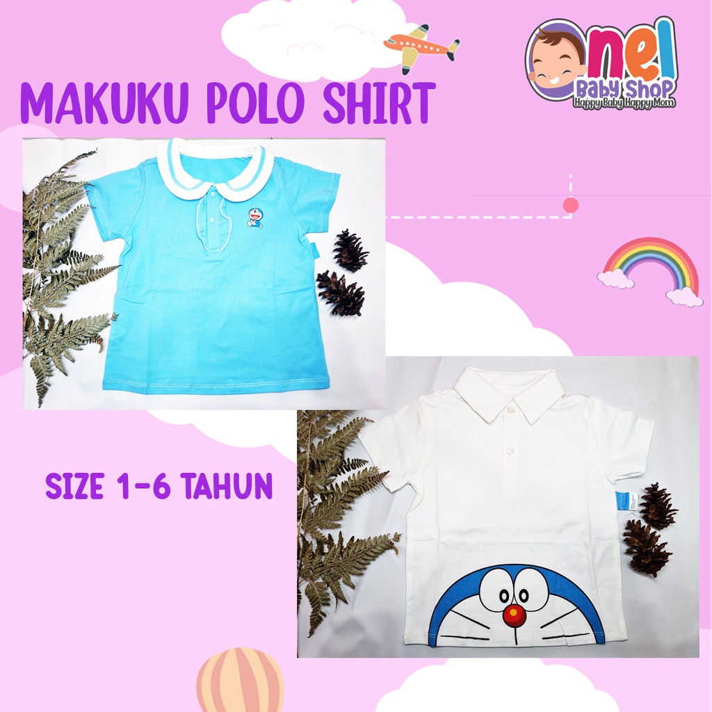 KAOS POLO ANAK MAKUKU KAOS POLO LENGAN PENDEK SHORT SLEEVE POLO SHIRT GIRL BOY