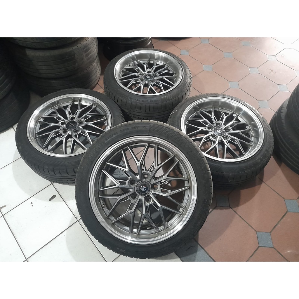 Velg Ring 18 Bekas Gio Pcd 5x114,3 Plus Ban 225 45 R18
