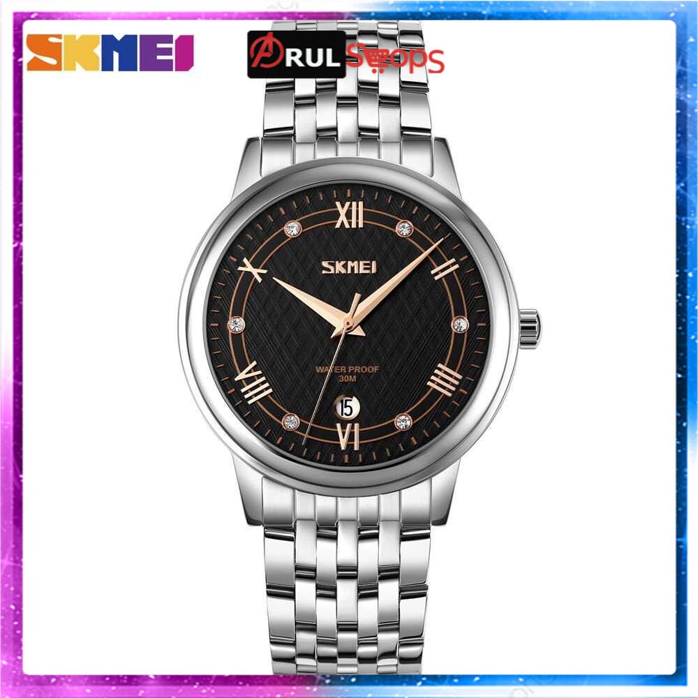 ARS - SKMEI Jam Tangan Analog Pria Strap Stainless Steel - 9272