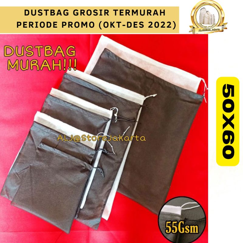 (GROSIR)DUSTBAG | DUSTBAG TAS | DUSTBAG POLOS |(uk 50x60)