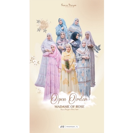 [PROMO] MADAME OF ROSE BY KHANZA MARYAM X RISTY TAGOR
