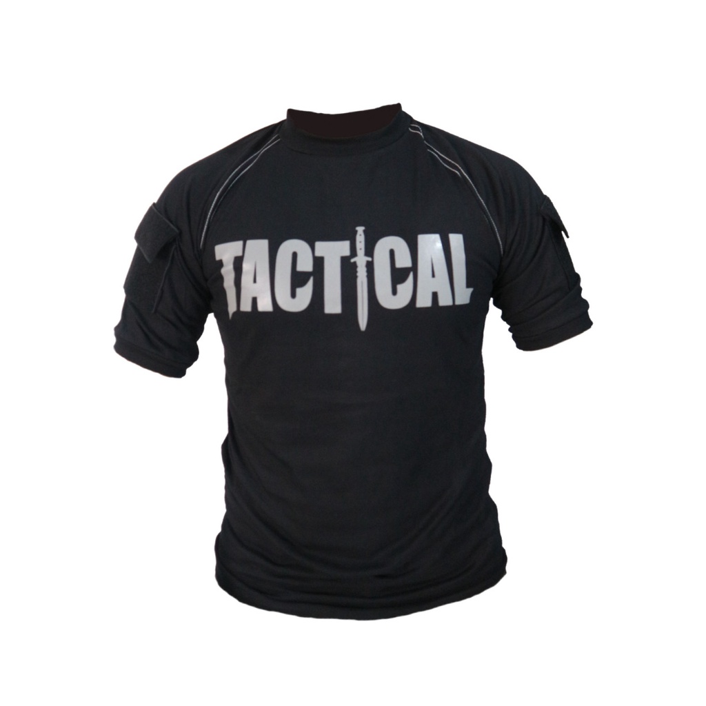 Kaos Tactical Pendek Hitam, Abu Katun Combed