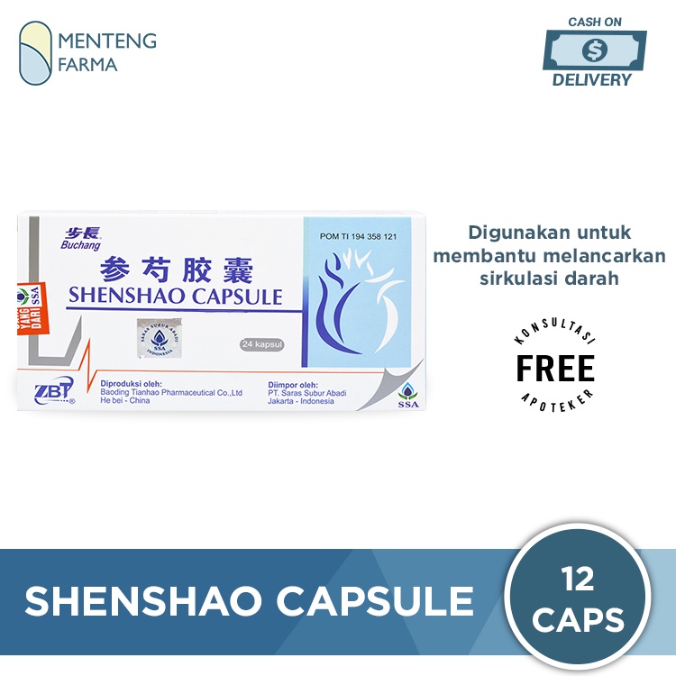 Buchang Shenshao Capsule - Obat Sirkulasi Darah